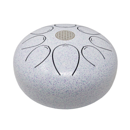 20cm Pentatonic Steel Singing Drum - Metal White –
