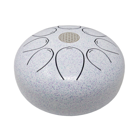 20cm Pentatonic Steel Singing Drum - Metal White –