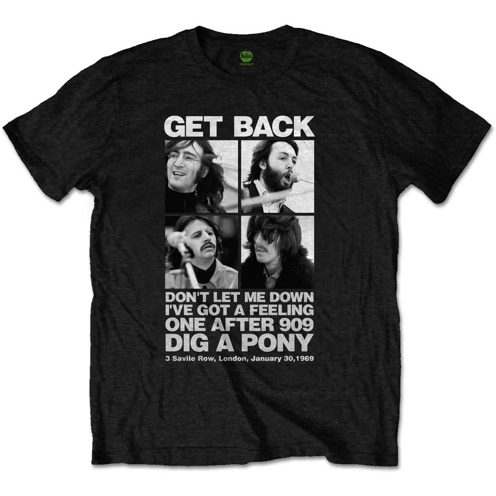 The Beatles Get Back T-shirt 3 Savile Row London 1969 Tee – XXL