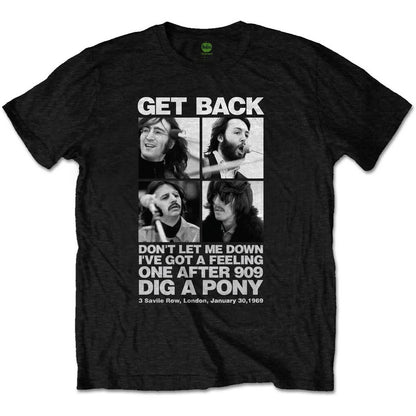 The Beatles Get Back T-shirt 3 Savile Row London 1969 Tee – XXL