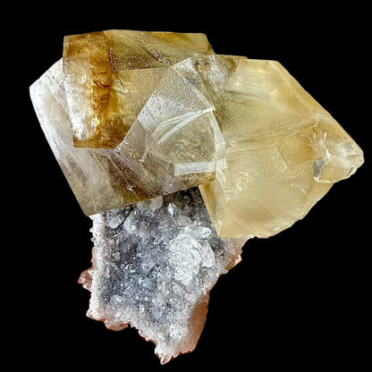 Calicite on Apophyllite & Chalcedony | High Quality Mineral | Indian Minerals | Superb Minerals | Fine Mineral | Collectors Piece – Calcite