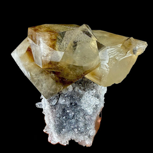 Calicite on Apophyllite & Chalcedony | High Quality Mineral | Indian Minerals | Superb Minerals | Fine Mineral | Collectors Piece – Calcite