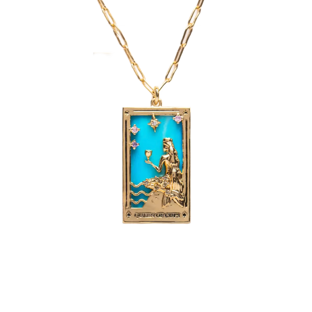 The Magician Tarot Card Necklace – Queen of Cups Necklaces