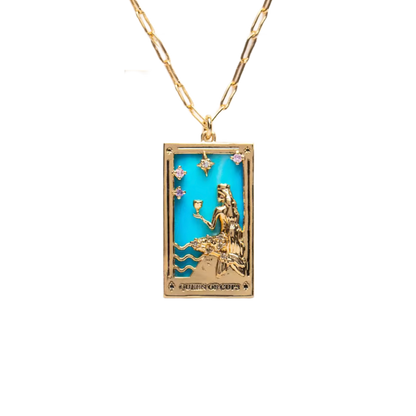 The Magician Tarot Card Necklace – Queen of Cups Necklaces