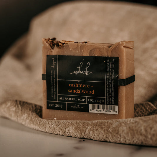 Cashmere + Sandalwood- All Natural Soap –