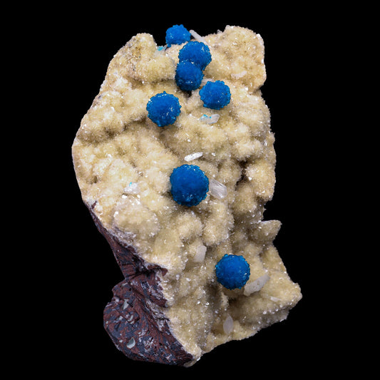 Cavansite on Heulandite (Rare Find) Natural Mineral Specimen (usa) – Cavansite