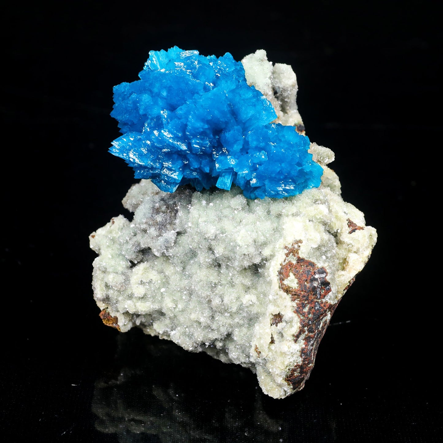Cavansite on Heulandite (Rare Find) Natural Mineral Specimen – Cavansite
