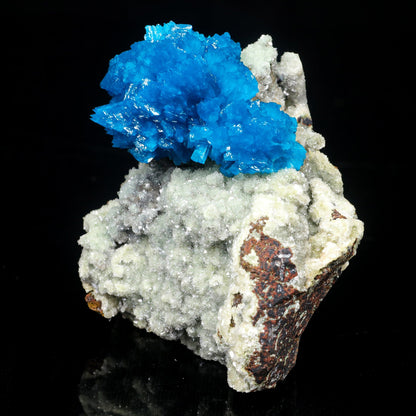 Cavansite on Heulandite (Rare Find) Natural Mineral Specimen – Cavansite