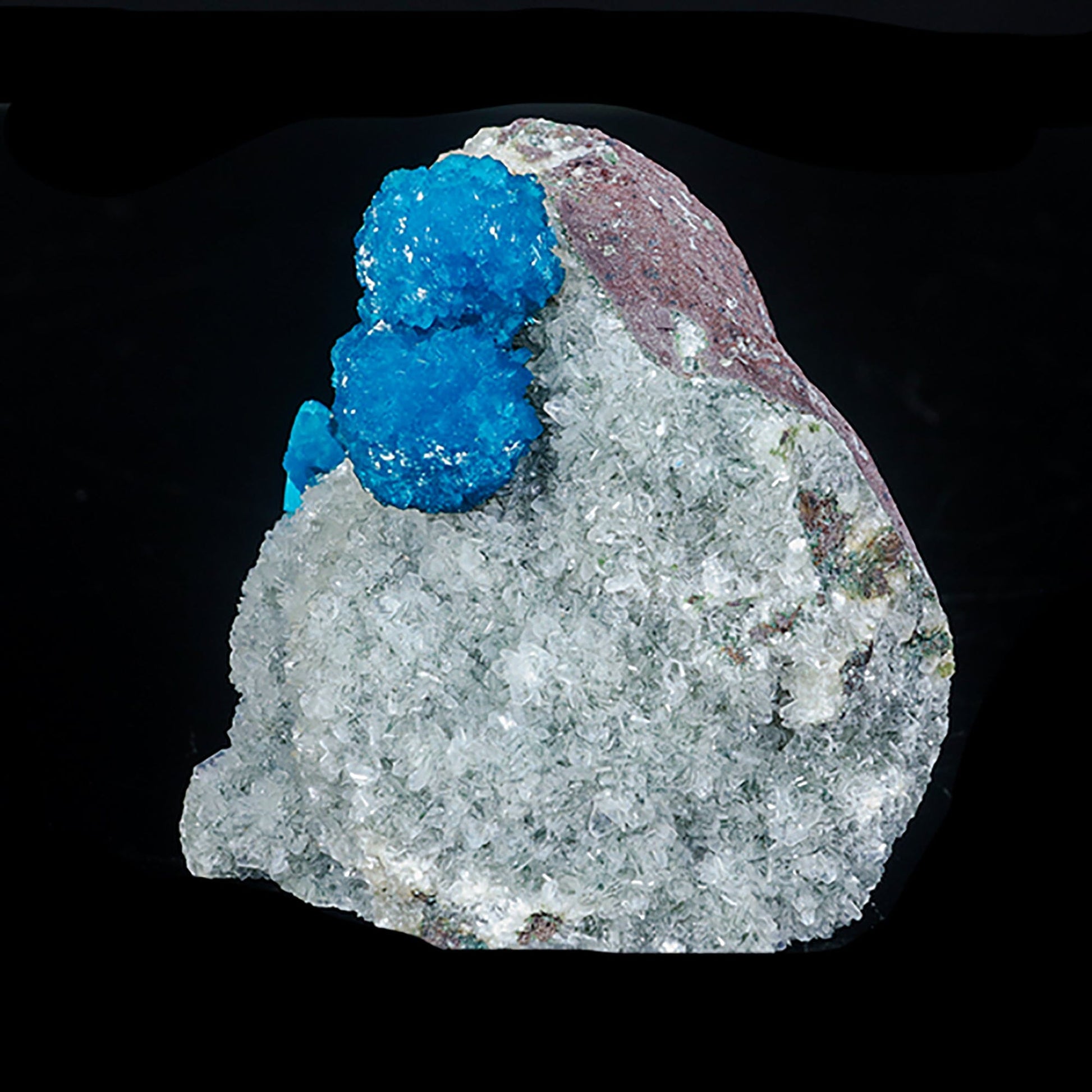 Cavansite on Heulandite (Rare Find) Natural Mineral Specimen – Cavansite