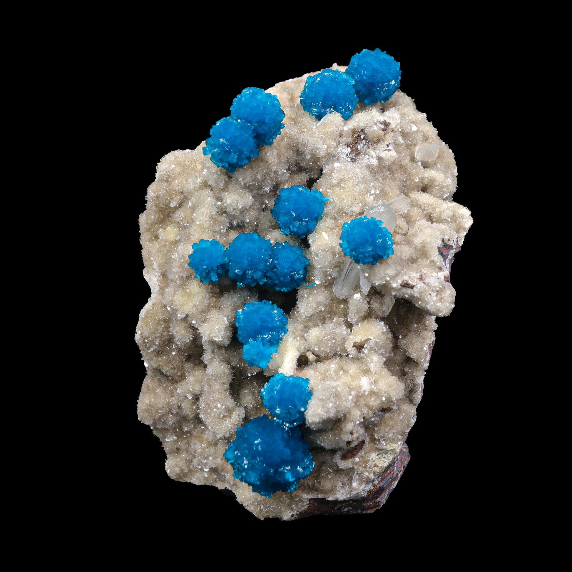 Cavansite on Heulandite (Rare Find) Natural Mineral Specimen USA – Cavansite