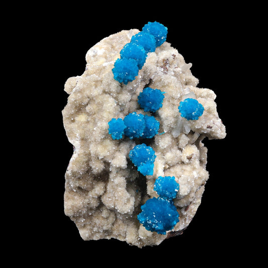 Cavansite on Heulandite (Rare Find) Natural Mineral Specimen USA – Cavansite