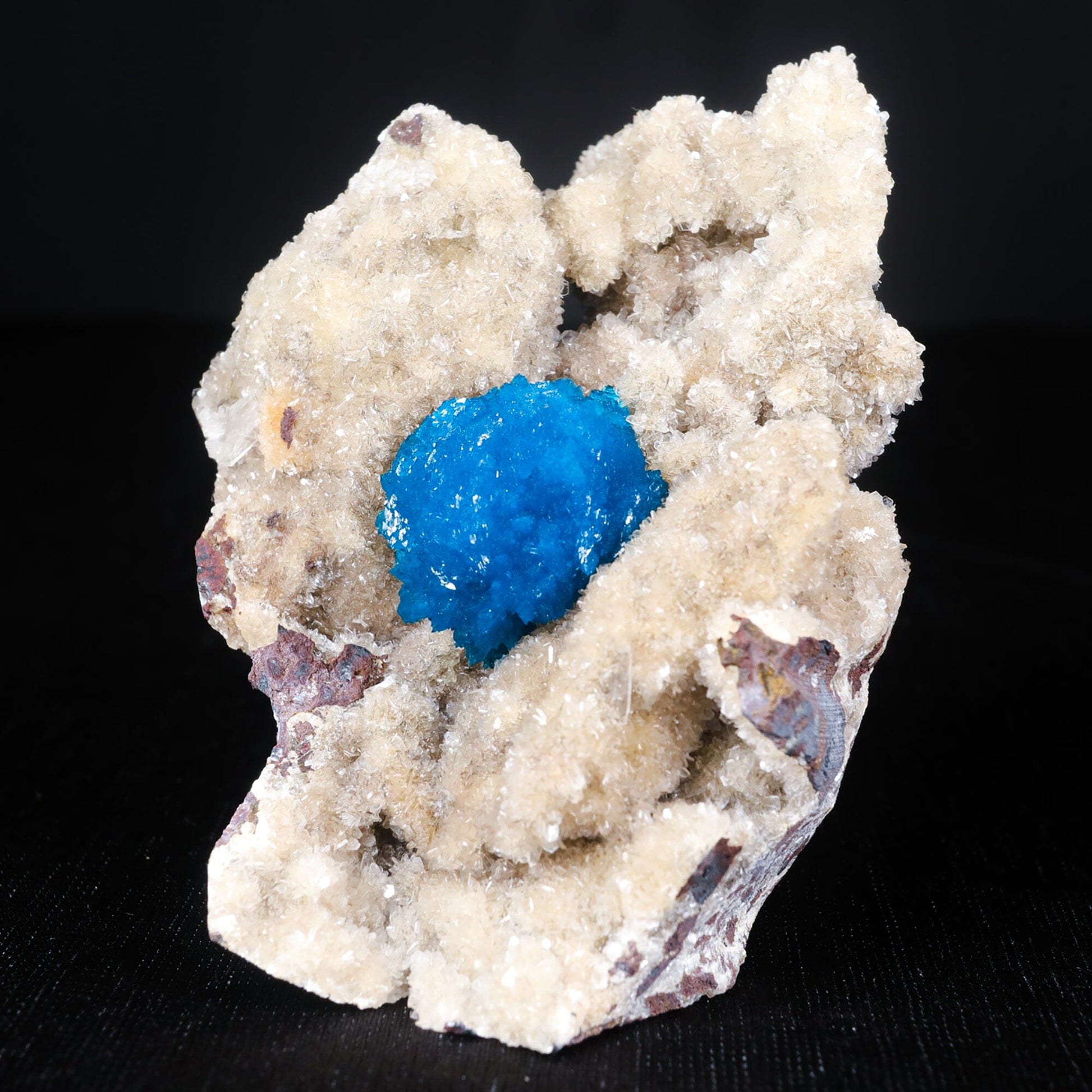 Cavansite on Heulandite (Rare Find) Natural Mineral Specimen USA – Cavansite