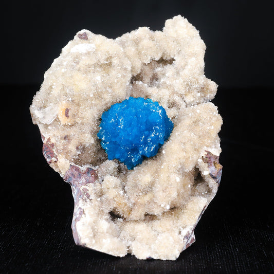 Cavansite on Heulandite (Rare Find) Natural Mineral Specimen USA – Cavansite