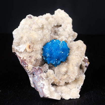Cavansite on Heulandite (Rare Find) Natural Mineral Specimen USA – Cavansite