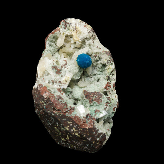 Cavansite on Heulandite (Rare Find) Natural Mineral Specimen – Cavansite