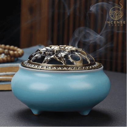 Ceramic Incense Holder – Modern Art Burner in Multiple Colors