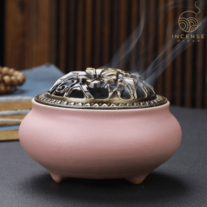 Ceramic Incense Holder – Modern Art Burner in Multiple Colors