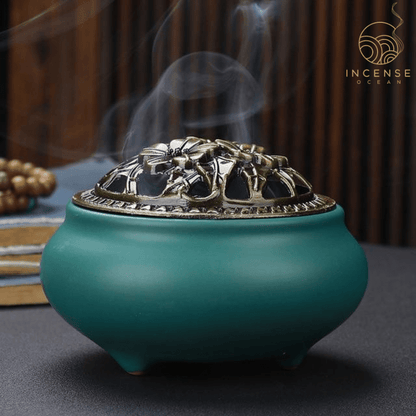 Ceramic Incense Holder – Modern Art Burner in Multiple Colors