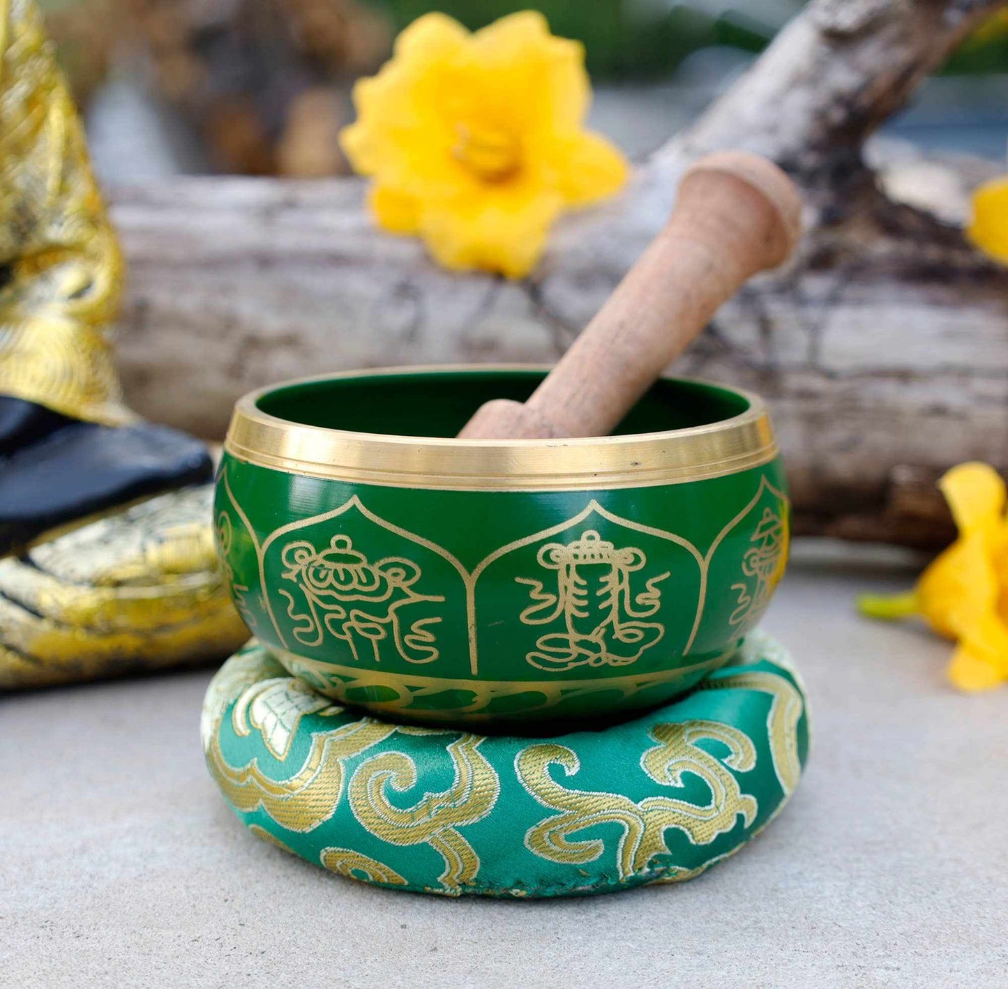8 Lucky Symbols Tibetan Singing Bowl