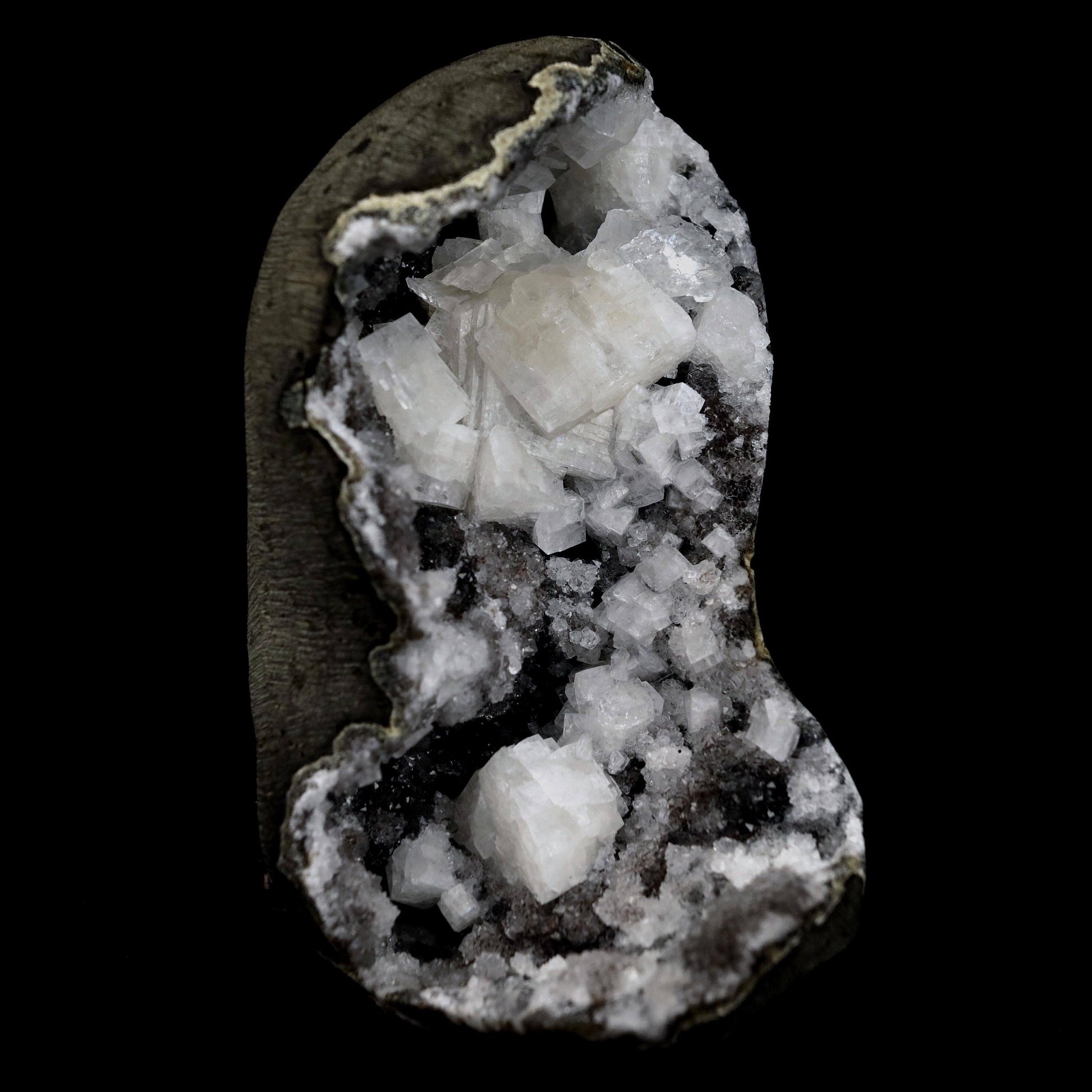 Chabazite Pesudeo Crystals inside Chalcedony Vug Natural Mineral Specimen # B 4661 – Chabazite
