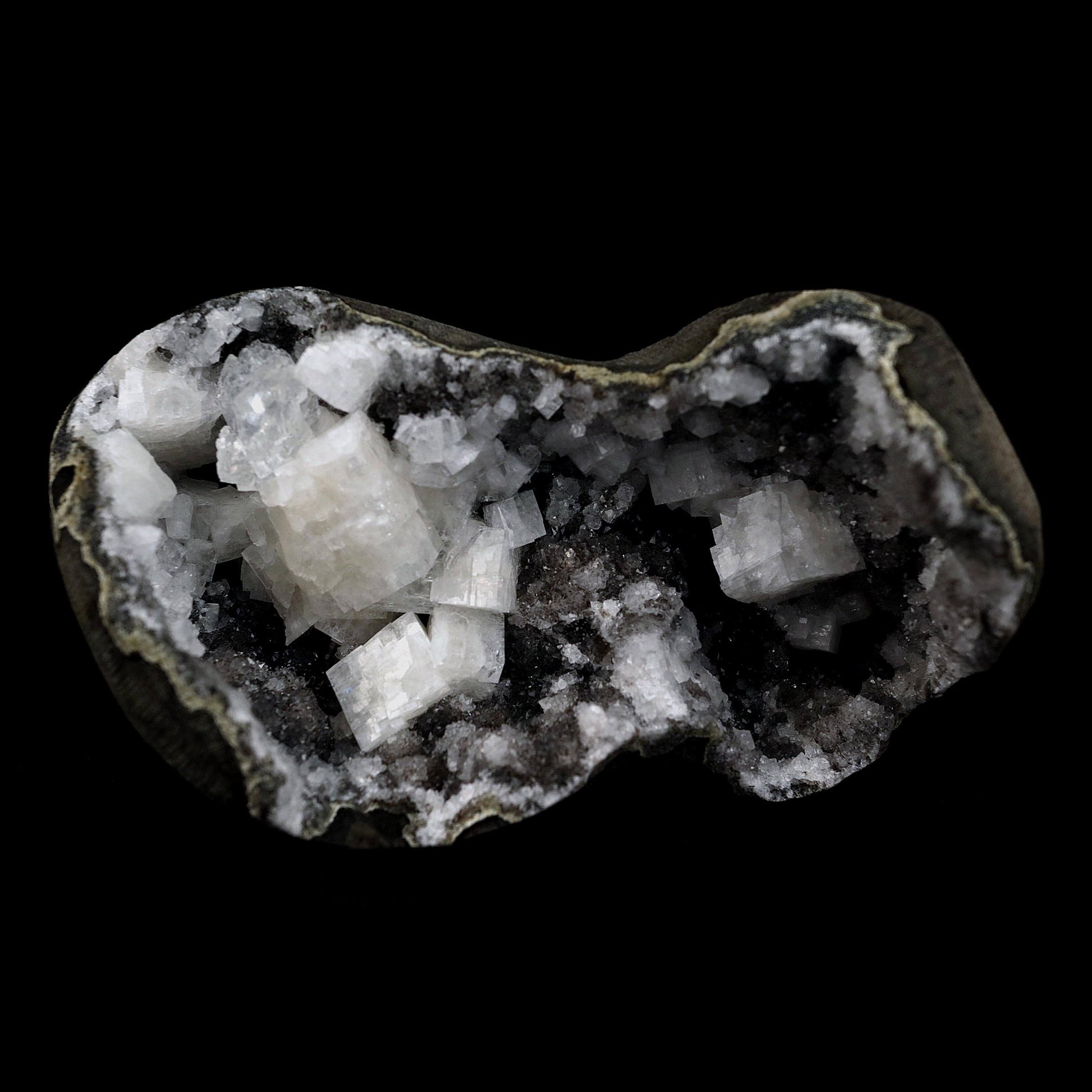 Chabazite Pesudeo Crystals inside Chalcedony Vug Natural Mineral Specimen # B 4661 – Chabazite