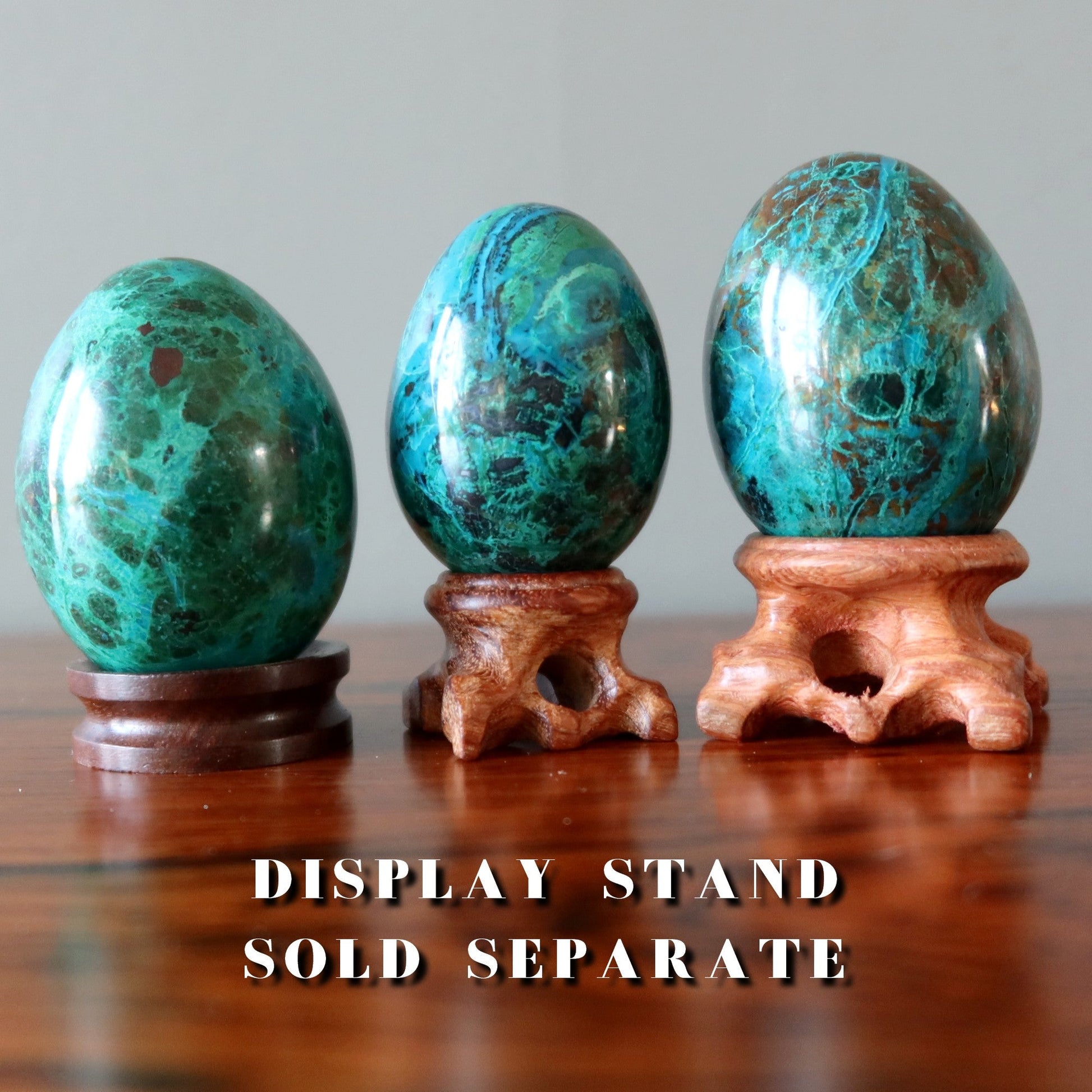 Chrysocolla Crystal Egg | Natural Blue Green Gemstone – Eggs