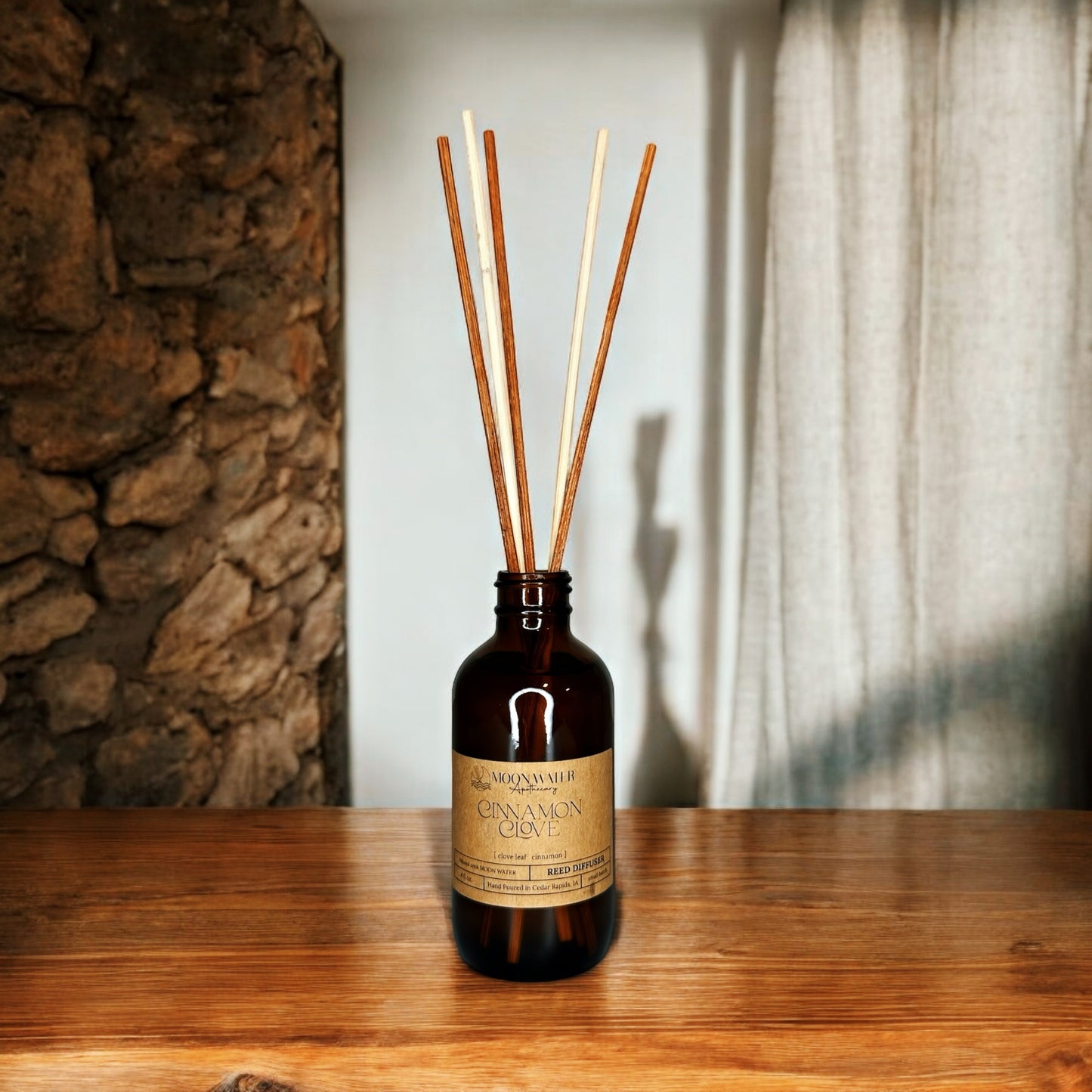 Cinnamon + Clove - ROOM SPRAY & REED DIFFUSER, Warm Spiced Home Fragrance -- by Moon Water Apothecary –