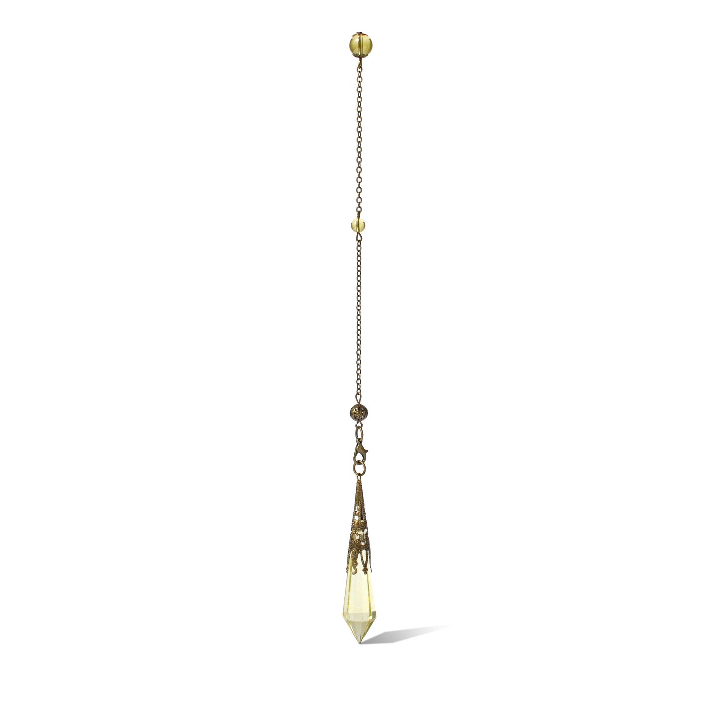 Citrine Crystal Divination Pendulum