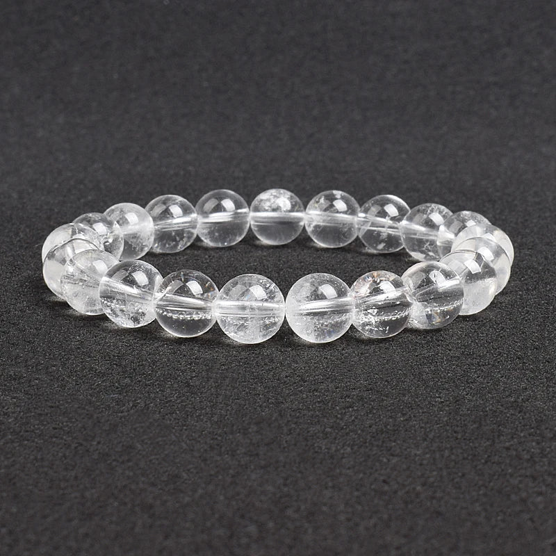 Clarity & Vibrancy Clear Quartz Bracelet – Beaded Bracelet
