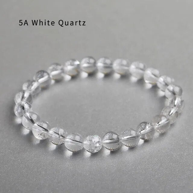 Clarity & Vibrancy Clear Quartz Bracelet – Beaded Bracelet