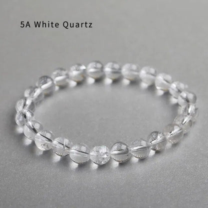 Clarity & Vibrancy Clear Quartz Bracelet – Beaded Bracelet
