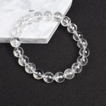 Clarity & Vibrancy Clear Quartz Bracelet – Beaded Bracelet