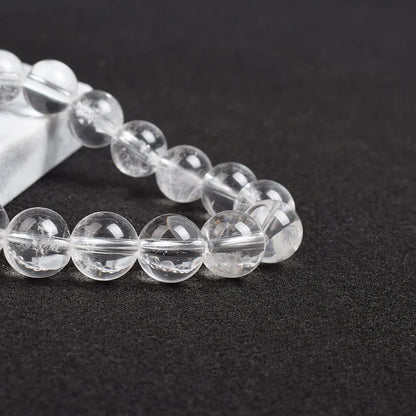 Clarity & Vibrancy Clear Quartz Bracelet – Beaded Bracelet