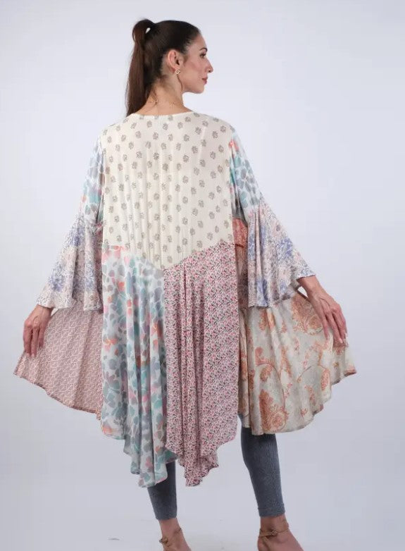 Wild Rose Mosaic Patchwork Cardigan – Clothing and Accessories