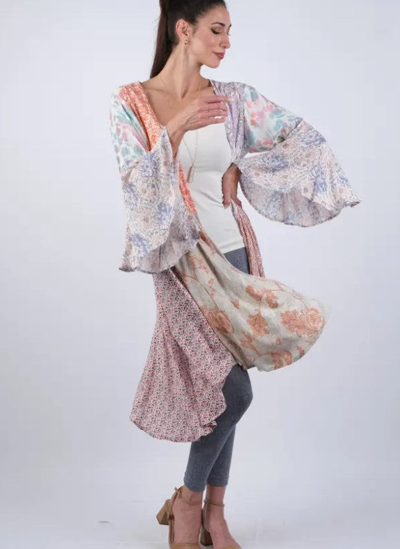 Wild Rose Mosaic Patchwork Cardigan – Clothing and Accessories