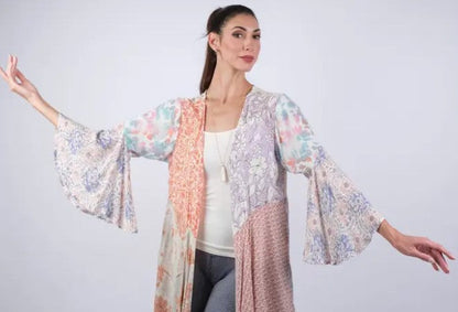 Wild Rose Mosaic Patchwork Cardigan – Clothing and Accessories