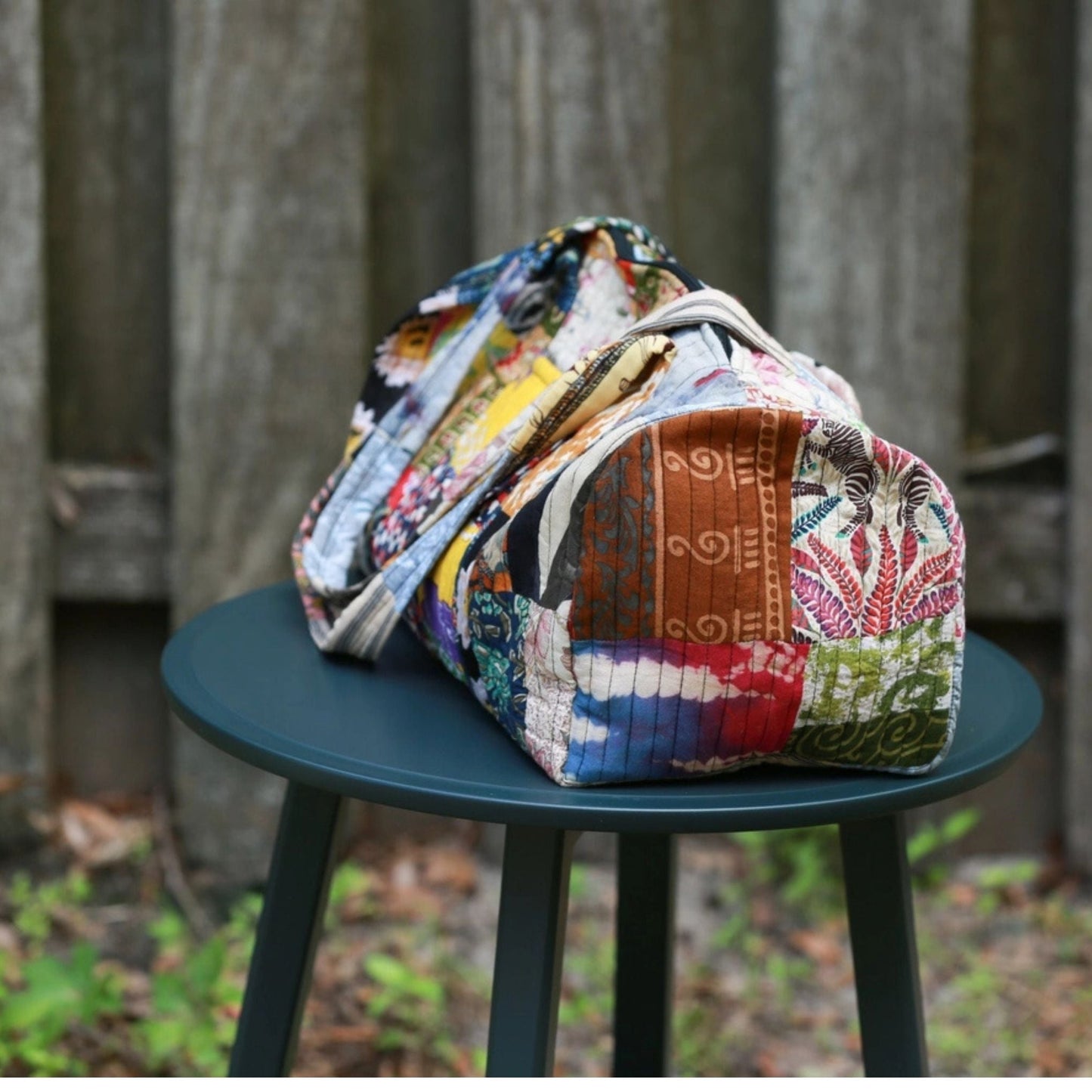 Patchwork Quilted Duffle Bag – Clothing and Accessories