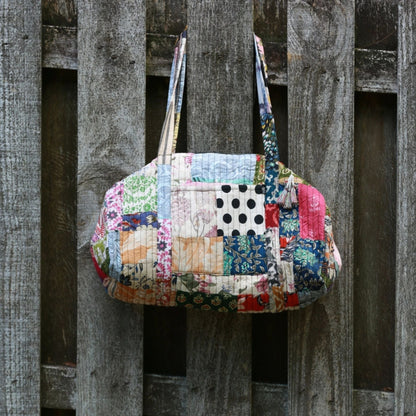 Patchwork Quilted Duffle Bag – Clothing and Accessories