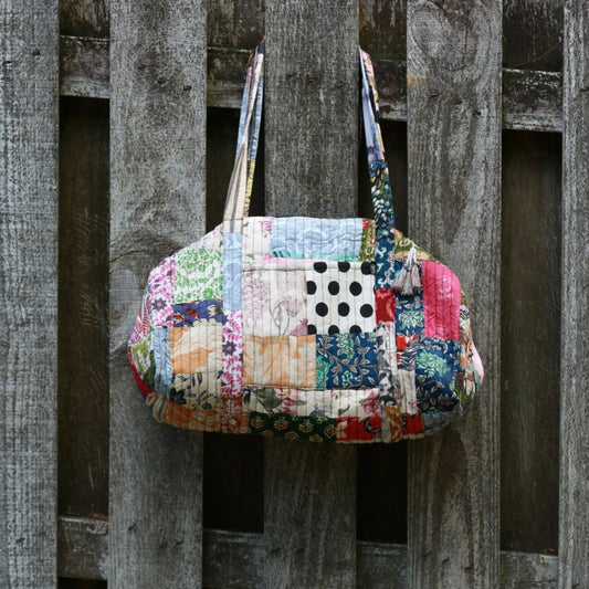 Patchwork Quilted Duffle Bag – Clothing and Accessories