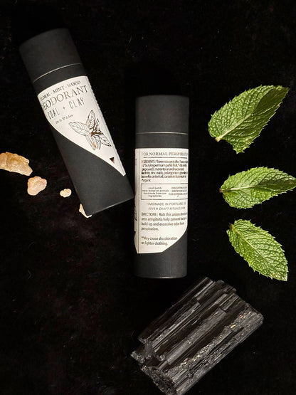 Coal and Clay (Floral + Mint + Wood) - Unisex Deodorant
