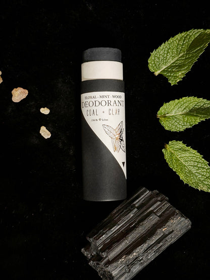 Coal and Clay (Floral + Mint + Wood) - Unisex Deodorant