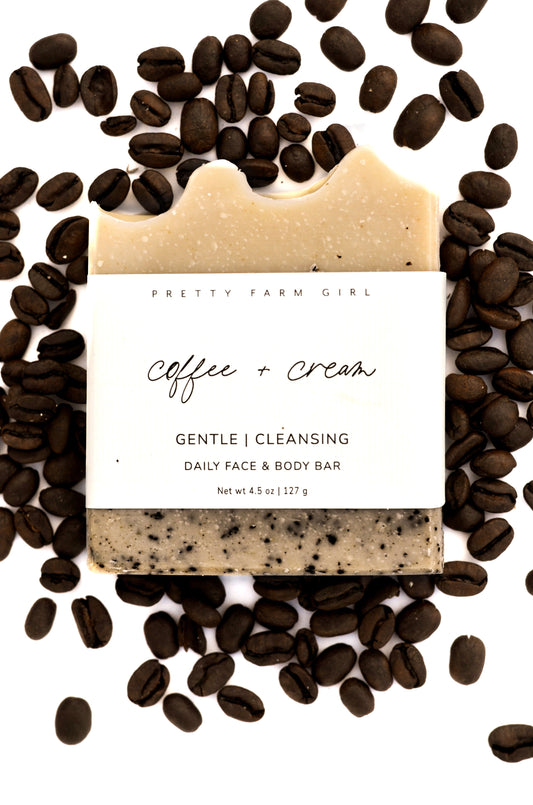 Coffee + Cream -- Handmade Tallow Soap Bar