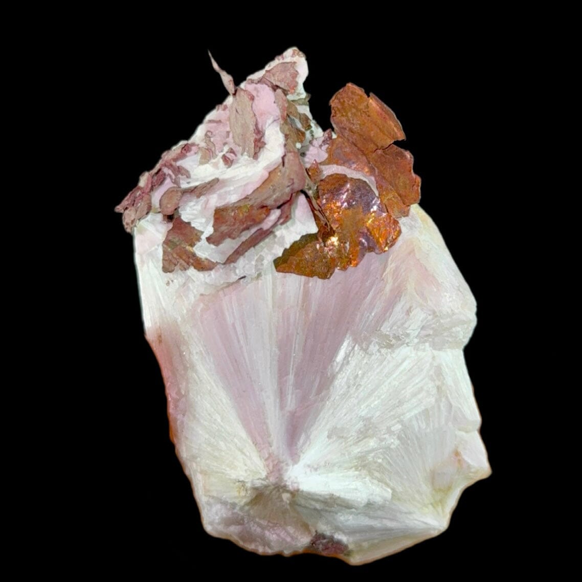 Copper on Scolecite | High Quality Mineral | Indian Minerals | Superb Minerals | Fine Mineral | Collectors Piece – Scolecite