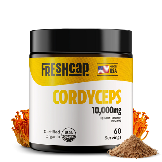Cordyceps Mushroom Extract Powder – 10,000mg for Energy & Performance