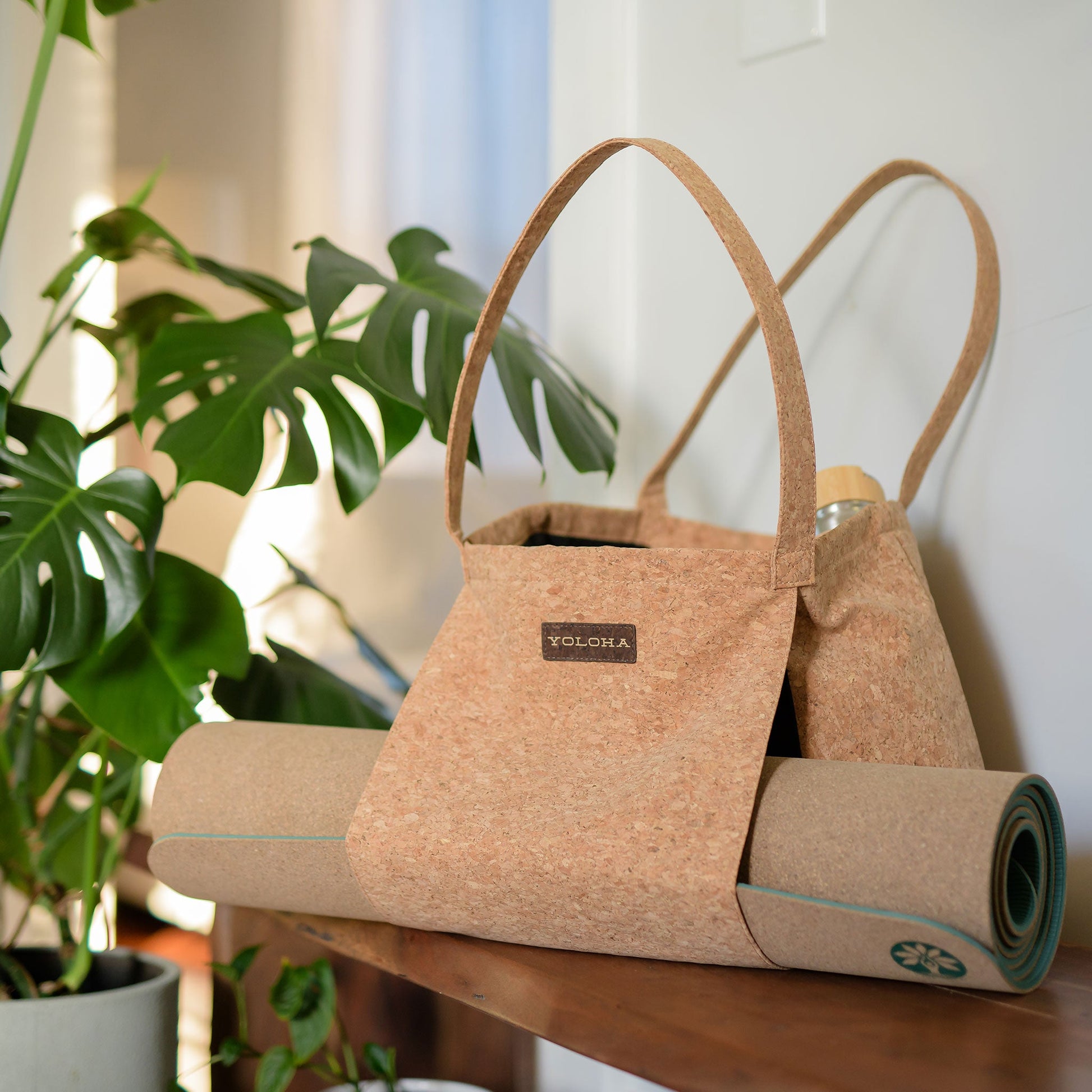 Cork Tote Bag – Yoga Mat Bags & Straps