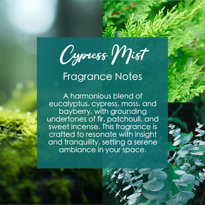 Third-Eye Chakra Crystal Candle with Kyanite | Coconut-Soy Wax Candle, 9oz