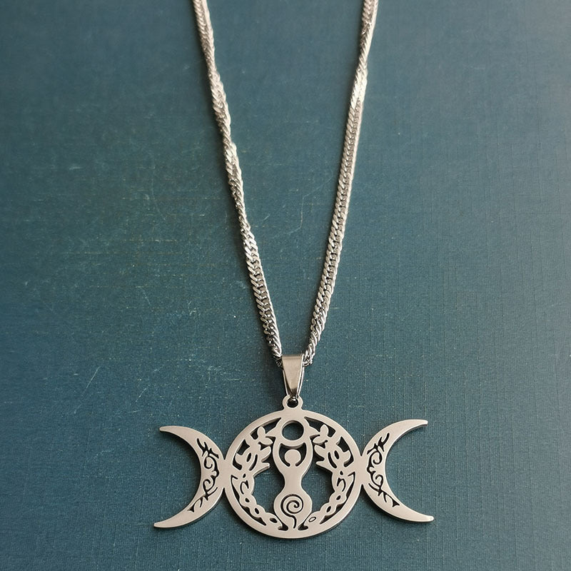 Triple Moon Celtic Knot Pendant