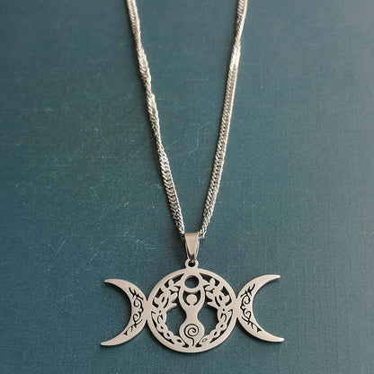 Triple Moon Celtic Knot Pendant