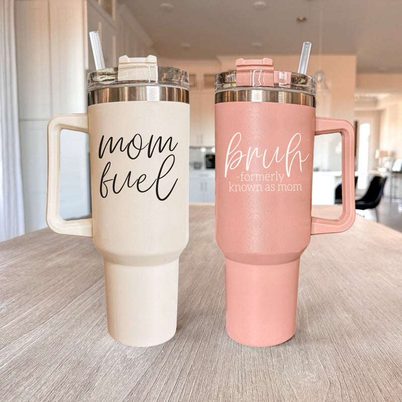 Mom fuel – Travel Mug, Coffee Cup, Drinkware