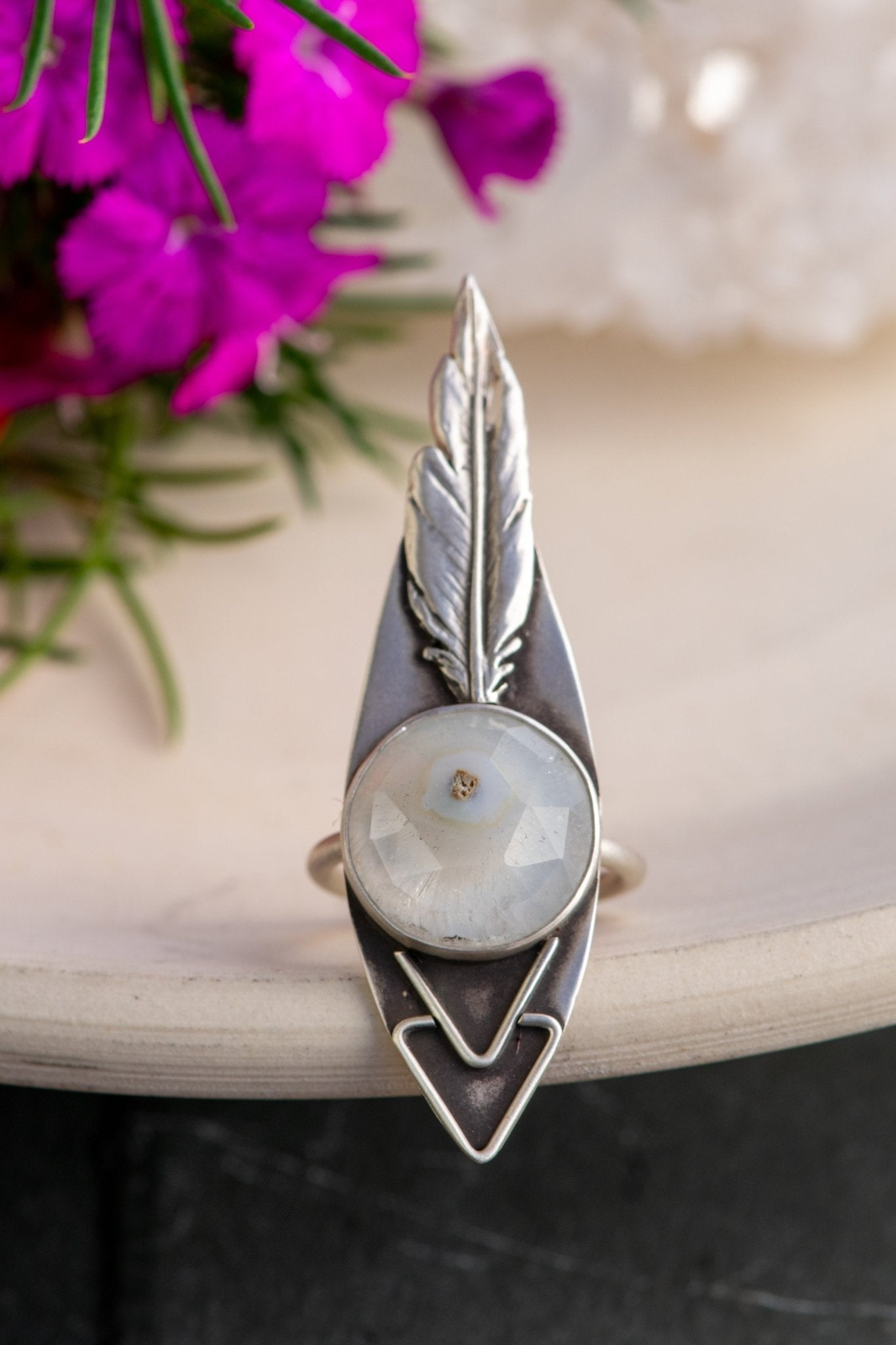 DREAMING SOLAR QUARTZ DAGGER RING